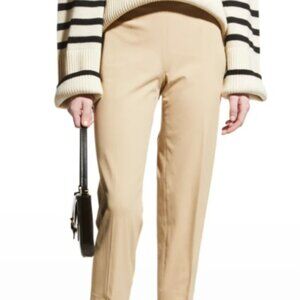 - Piazza Sempione Audrey Pant in Ecru. Straight leg crop pant stretch cotton  4